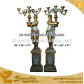 cast brass antique statue lamp of beautiful girls for home decoration